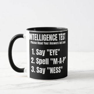 Caneca Teste De Inteligência Diga Que Esboço