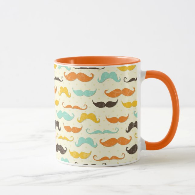 Caneca Teste padrão 3 do bigode (Direita)