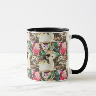 Caneca Teste padrão animal tropical