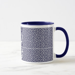 Caneca teste padrão chave grego
