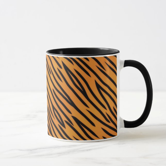 Caneca Teste padrão da listra do tigre (Direita)