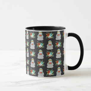 Caneca Teste padrão da preguiça da melancia