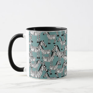 Caneca Teste padrão da zebra