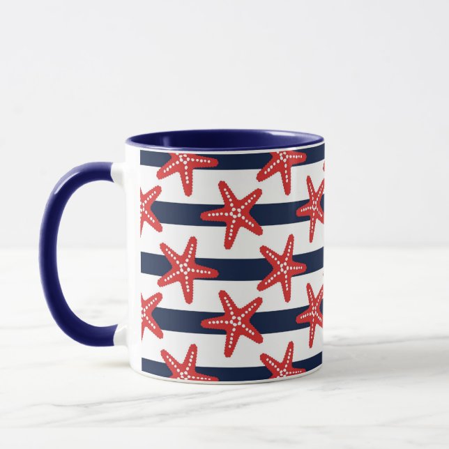 Caneca Teste padrão de bandeira dos Estados Unidos (Esquerda)