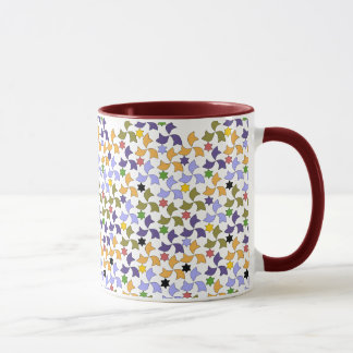 Caneca Teste padrão de mosaico do azulejo do estilo de