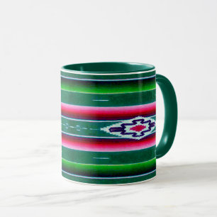 Caneca Teste padrão de Sarape do mexicano