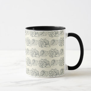 Caneca Teste padrão decorativo dos escudos