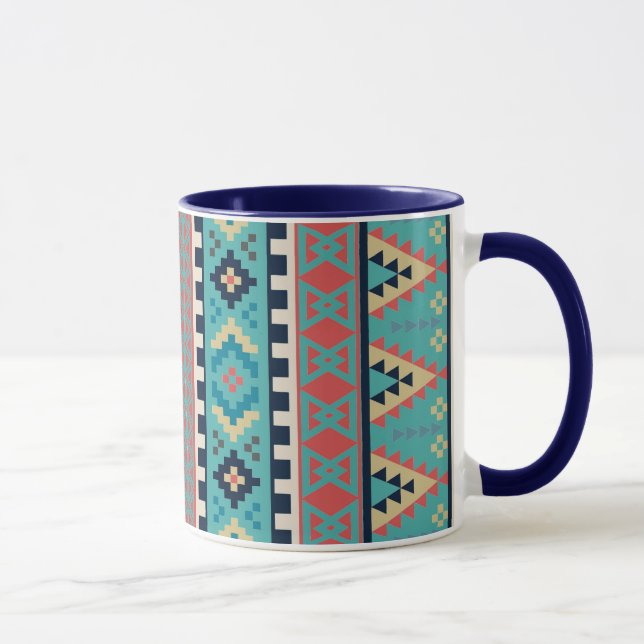 Caneca Teste padrão do asteca do nativo americano (Direita)