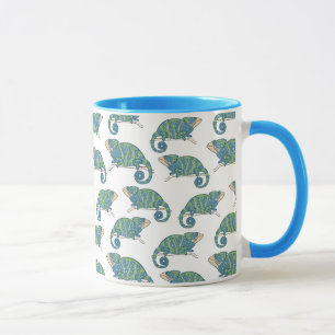 Caneca Teste padrão do camaleão