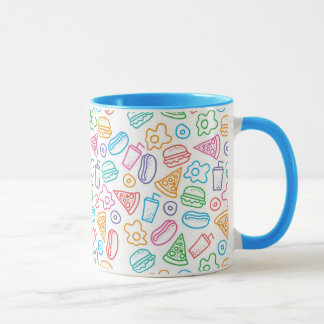 Caneca Teste padrão do fast food
