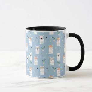 Caneca Teste padrão do lama dos óculos de sol do
