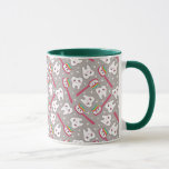 Caneca Teste padrão dos dentes do arco-íris<br><div class="desc">doutor bonito da saúde do sorriso do kawaii da escova de dentes do arco-íris do dentífrico do dente</div>