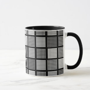 Caneca Teste padrão dos retalhos das bolinhas