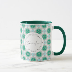 Caneca teste padrão étnico abstrato