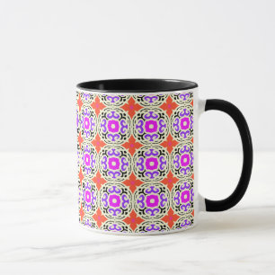 Caneca Teste padrão étnico com motivos marroquinos