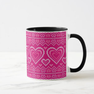Caneca Teste padrão feito malha dia dos namorados 2