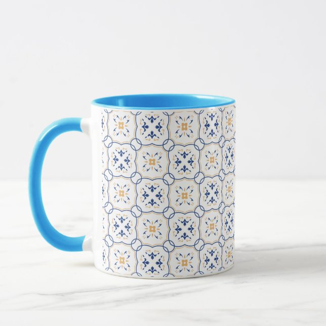 Caneca Teste padrão floral (Esquerda)