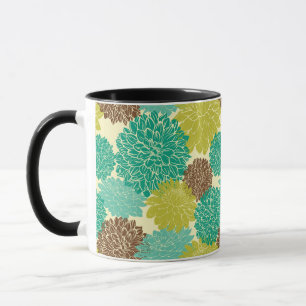 Caneca Teste padrão floral 2