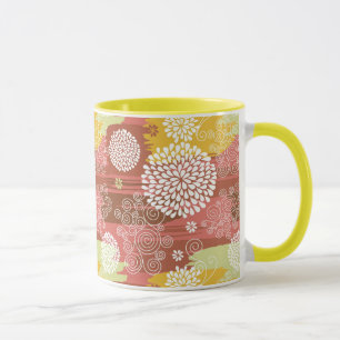 Caneca Teste padrão floral 2