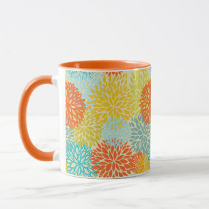 Caneca Teste padrão floral 3
