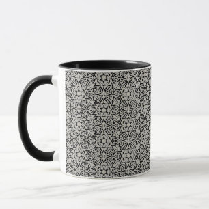 Caneca Teste padrão floral árabe
