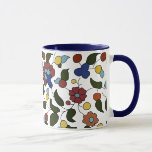 Caneca Teste padrão floral arménio
