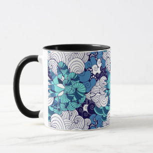 Caneca Teste padrão Funky do Seashell
