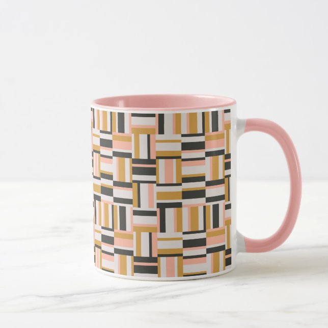 Caneca Teste padrão geométrico da forma (Direita)