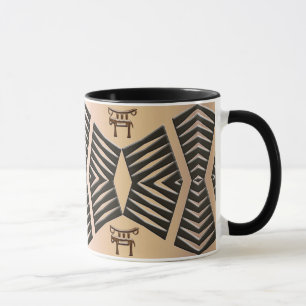Caneca teste padrão tribal africano étnico