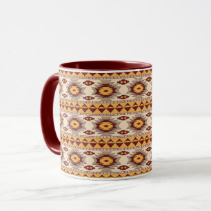 Caneca Teste padrão tribal do sudoeste