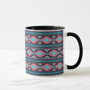 Caneca Teste padrão tribal étnico do sudoeste