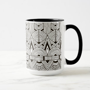 Caneca Teste padrão tribal inspirado