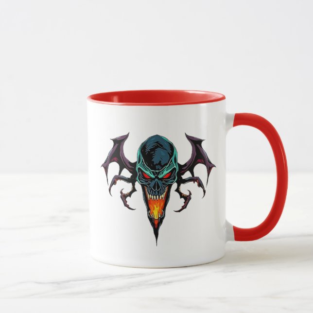 Caneca Tête démoniaque effrayante. (Direita)