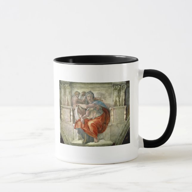 Caneca Teto da capela de Sistine: Sibyl Delphic (Direita)
