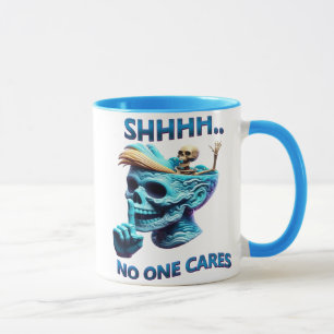 Caneca Teto Gráfico Silencioso Reaper Com Mensagem Sassy