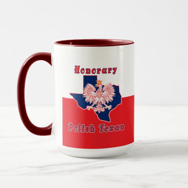 Caneca Texano polonês honroso (Esquerda)