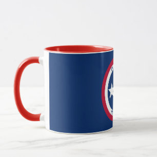 Caneca Texas estrela solitária a bandeira personalizada