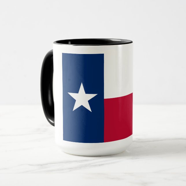 Caneca Texas Flag: Longhorns, O Estado das Estrelas do Te (Frente Esquerda)