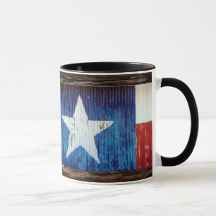 Caneca Texas Lone Star State Flag Rustic Mug