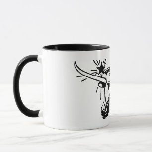 Caneca Texas Longhorn Cerâmica Mug