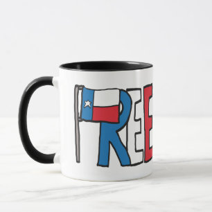 Caneca TEXIT da Independência do Texas Livre