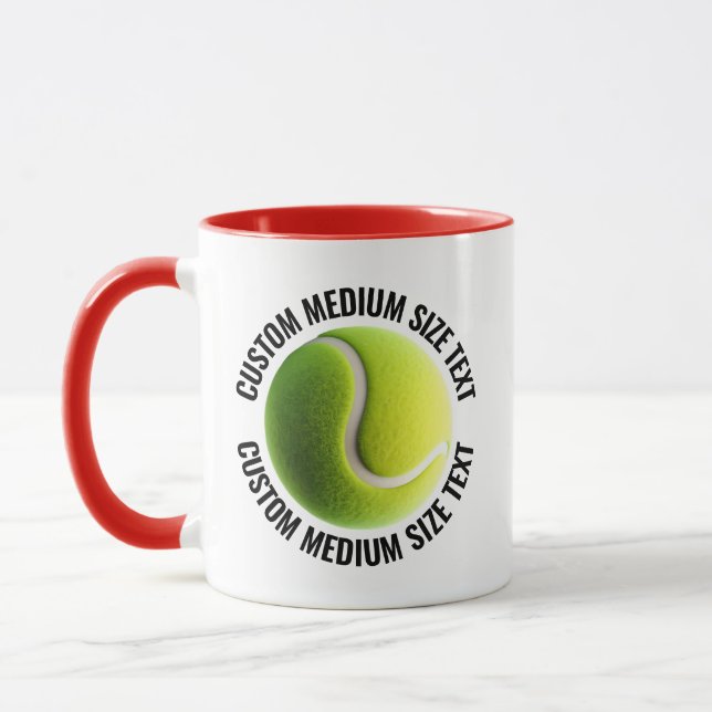 Caneca Têxtil Médio Combo RED 11oz Tênis Personalizado (Esquerda)