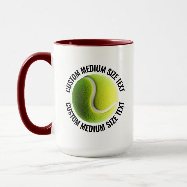 Caneca Têxtil Médio MAROON Combo 15oz Tênis Personalizado (Esquerda)