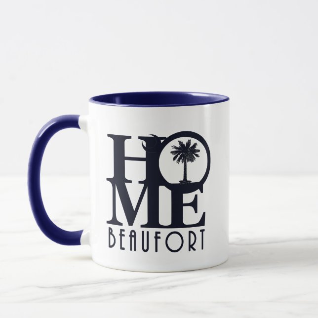 Caneca Texto Azul do Beaufort para HOME (Esquerda)