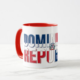 Caneca Texto da Bandeira da República Dominicana | Design