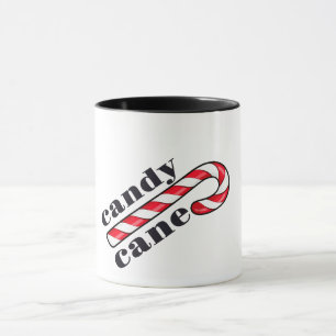 Caneca Texto de Bastão de Doce