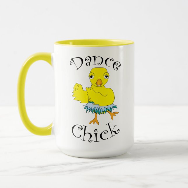 Caneca Texto do Pintinho Dance (Esquerda)