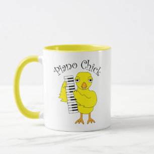Caneca Texto do Pintinho Piano