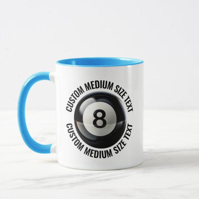 Caneca Texto Médio AZUL CLARO Combo 11oz Personalizado 8  (Esquerda)