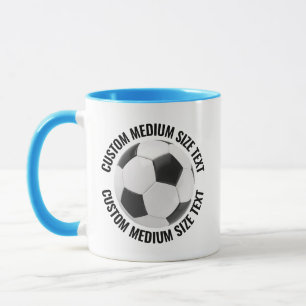 Caneca Texto Médio AZUL CLARO Combo 325ml Futebol Persona